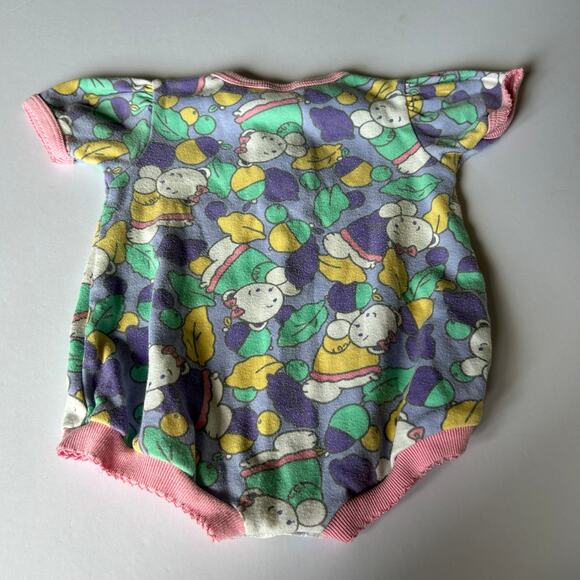 Bright Future Vtg Baby Girls Size 6-9 Months Purple Cat Bodysuit & Stirrup Pants - Picture 5 of 9
